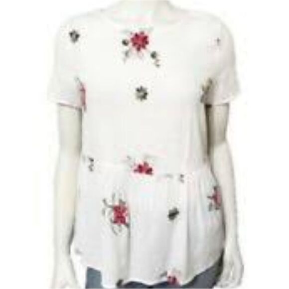 Nwot, Shein large top, floral peplum blouse - Picture 9 of 10